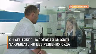 С 1 сентября налоговая сможет закрывать ИП без решения суда 