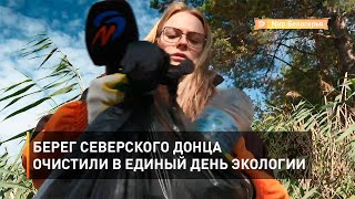 Берег Северского Донца очистили в Единый день экологии