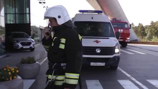 Учения спасателей в аэропорту Белгорода