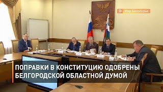 Поправки в Конституцию одобрены Белгородской областной думой