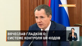 Вячеслав Гладков о системе контроля QR-кодов