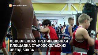 Обновлённая тренировочная площадка старооскольских звёзд бокса