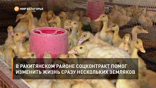 В Ракитянском районе соцконтракт помог изменить жизнь сразу нескольких земляков
