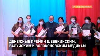 Денежные премии шебекинским, валуйским и волоконовским медикам