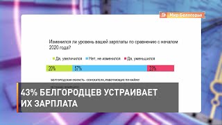 43% белгородцев устраивает их зарплата