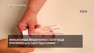Финансовые мошенники стали чаще притворяться работодателями