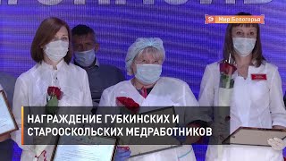 Губкинских и старооскольских медработников наградили за борьбу с ковид
