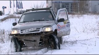 Зимняя гонка на джипах в Белгороде