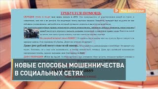 Новые способы мошенничества в социальных сетях