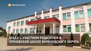 Драка с участием родителей в Терновской школе Яковлевского округа