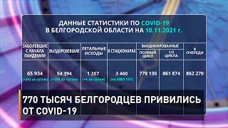 770 тысяч белгородцев привились от COVID-19