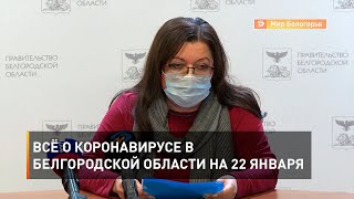 Всё о коронавирусе в Белгородской области на 22 января