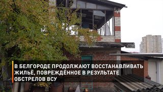 В Белгороде продолжают восстанавливать жильё, повреждённое в результате обстрелов ВСУ