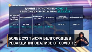 Более 293 тысяч белгородцев ревакцинировались от COVID-19