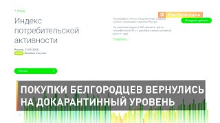 Покупки белгородцев вернулись на докарантинный уровень