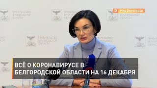 Всё о коронавирусе в Белгородской области на 16 декабря