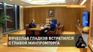 Вячеслав Гладков встретился с главой Минпромторга 