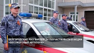 Белгородские Росгвардейцы поучаствовали в акции «Бессмертный автополк»