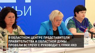 В областном центре представители правительства и областной Думы провели встречу с руководителями НКО