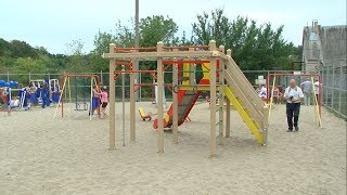 Обновленную спортплощадку открыли в Пролетарском