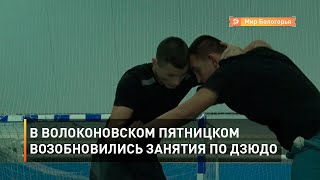В волоконовском Пятницком возобновились занятия по дзюдо 