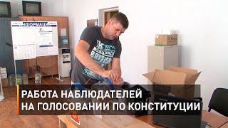 Работа наблюдателей на голосовании по Конституции