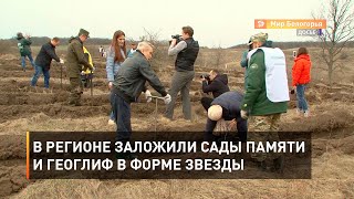 В регионе заложили сады Памяти и геоглиф в форме звезды