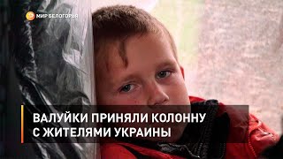 Валуйки приняли колонну с жителями Украины