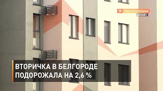 Вторичка в Белгороде подорожала на 2,6 %