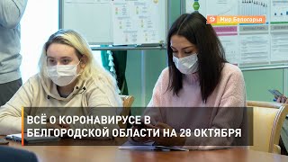 Всё о коронавирусе в Белгородской области на 28 октября