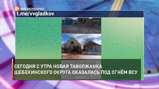 Сегодня с утра Новая Таволжанка Шебекинского округа оказалась под огнём ВСУ