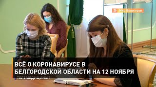 Всё о коронавирусе в Белгородской области на 12 ноября