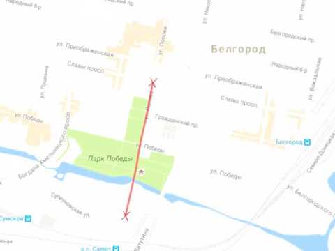 Перекрытие дорог в Белгороде из-за велогонки 
