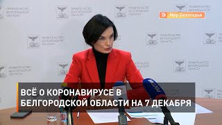 Всё о коронавирусе в Белгородской области на 7 декабря