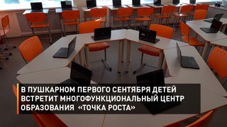 В Пушкарном первого сентября детей встретит многофункциональный центр образования «Точка роста»