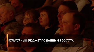 Культурный бюджет по данным Росстата