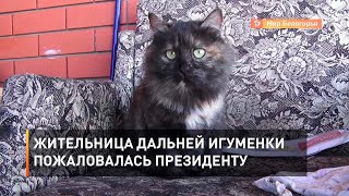 Жительница Дальней Игуменки пожаловалась президенту