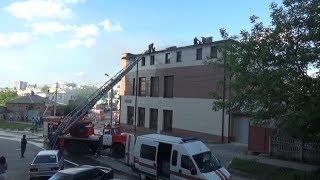 Пожар в офисном здании Белгорода