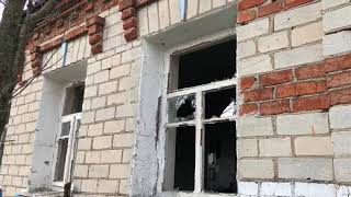 Повреждённый дом в селе Головчино