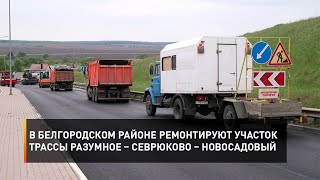 В Белгородском районе ремонтируют участок трассы Разумное – Севрюково – Новосадовый
