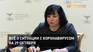 Всё о ситуации с коронавирусом на 29 октября