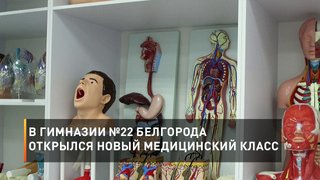 В гимназии №22 Белгорода открылся новый медицинский класс