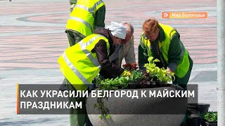 Как украсили Белгород к майским праздникам