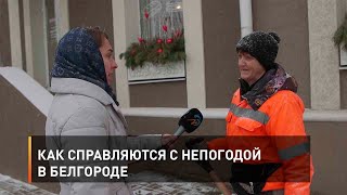 Как справляются с непогодой в Белгороде