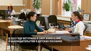 В 2023 году вступили в силу изменения в законодательстве о детских пособиях