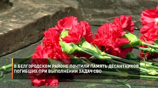 В Белгородском районе почтили память десантников, погибших при выполнении задач СВО