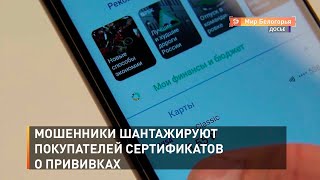 Мошенники шантажируют покупателей сертификатов о прививках
