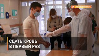 Сдать кровь в первый раз 