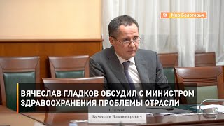 Вячеслав Гладков обсудил с министром здравоохранения проблемы отрасли