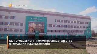 Белгородцы могут получить свидетельство о рождении ребёнка онлайн